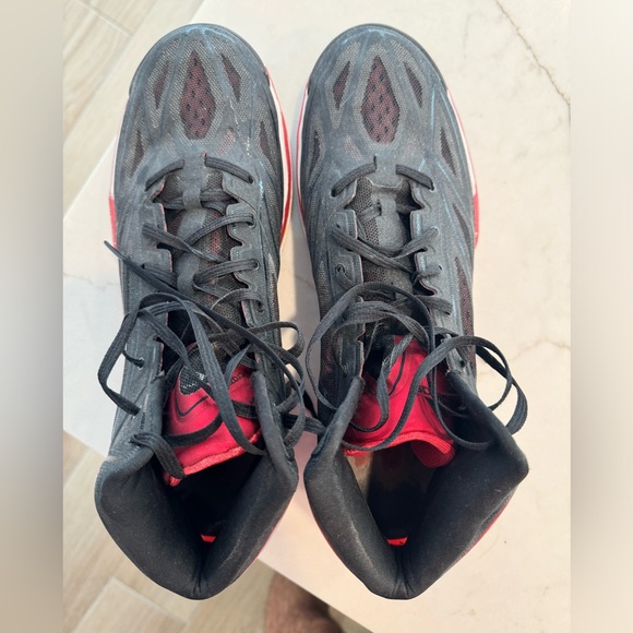 Adidas AdiZero Crazy Light Black/Red Size 13 - Picture 4 of 8